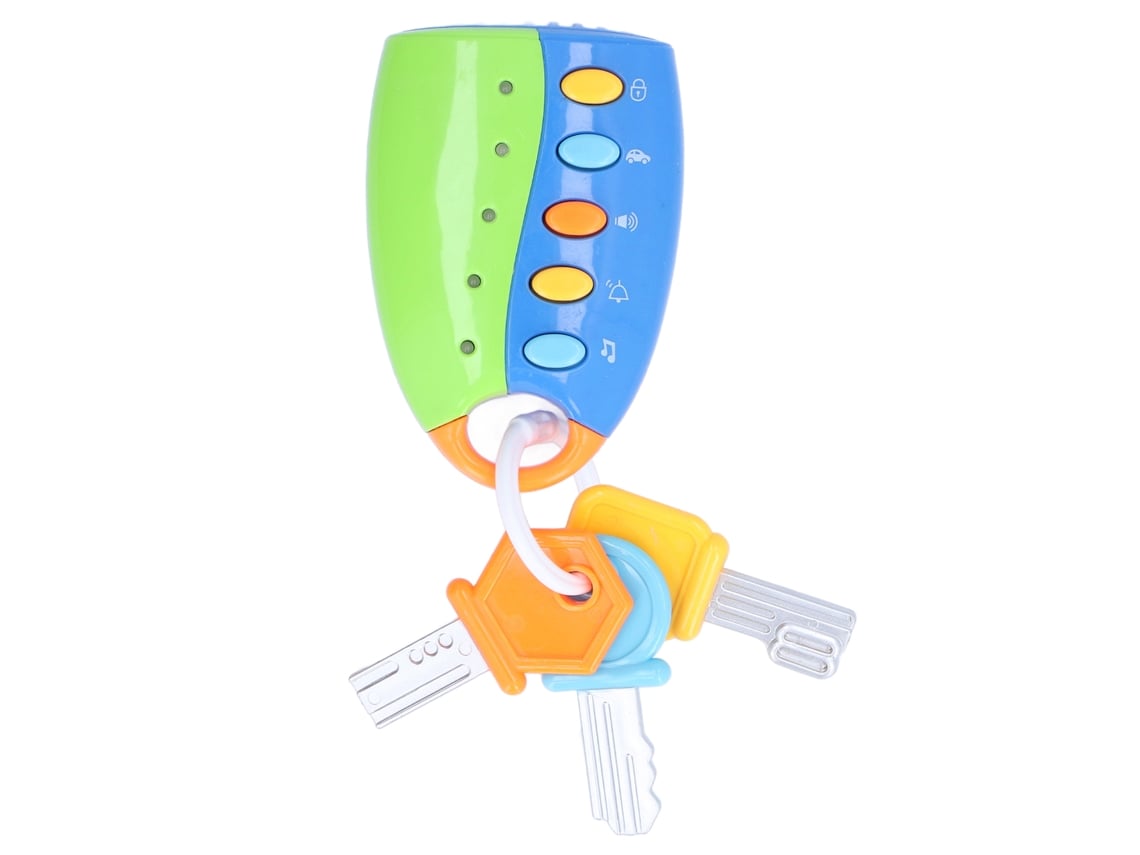 Chave De Brinquedo Simulada De Carro Com Luz E Som Para Bebês 24 Meses E Acima