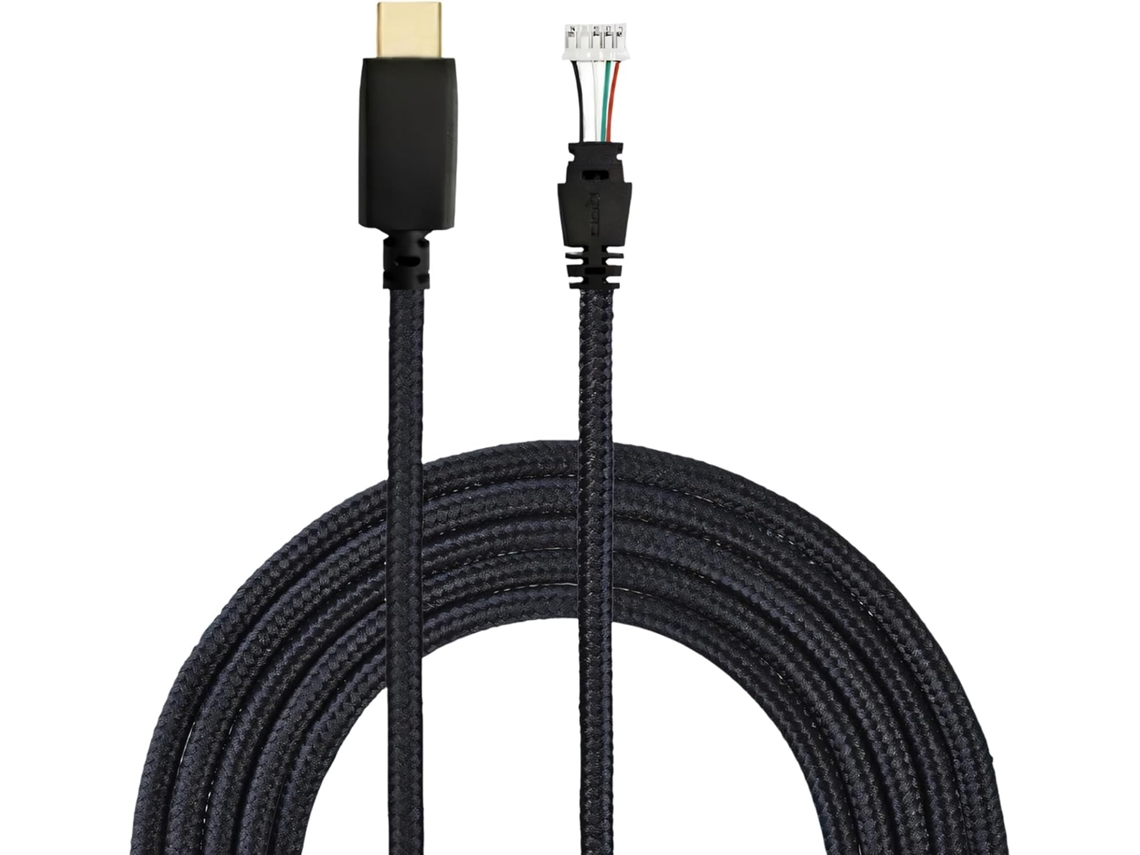 Cable De Audio Trenzado De Nailon Resistente Para /s Que Mejora La Experiencia De Juego Con Conectividad Segura.