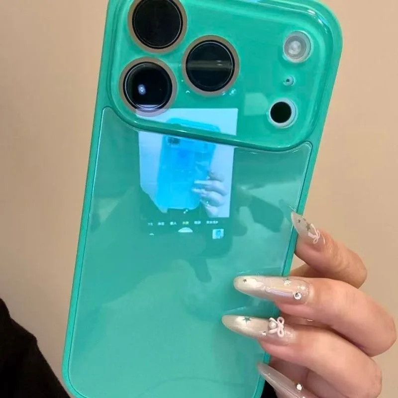 (iphone 13 Pro Verde) Funda Protectora Para La Cámara Del Iphone, Cubierta Trasera Rígida A Prueba De Golpes Con Cristal Templado.