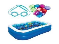 Piscina BESTWAY Vinilo (262 x 175 x 51 cm)