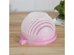 Cortador de ensaladas en un bol: corta frutas y verduras, rebana y prepara ensaladas en 60 segundos, utensilios de cocina