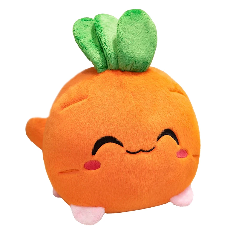 (cenoura 20cm) Lindo Brinquedo De Pelúcia, Gato Fruta, Presente De Aniversário Para Crianças