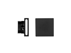 Aplique de pared LED empotrable de 4 W, blanco cálido 3000 K, 120°, Beneito Faure, cuadrado, color negro