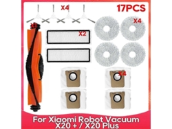 Accesorios Para El Robot Aspirador X20+ / X20 Plus: Cepillo Lateral Principal, Filtro Hepa, Paño De Limpieza, Bolsa Para El Polvo.