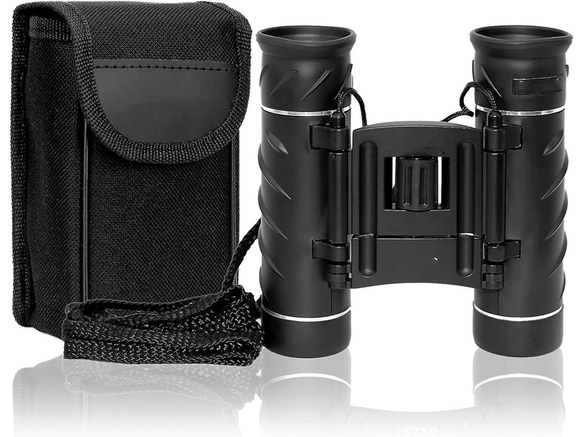 Binoculares 30x Pocket Bak7 Vidrio óptico 231g Compensación de dioptrías / 3 Estuche blando Incluye bolsa Negro Yizhood