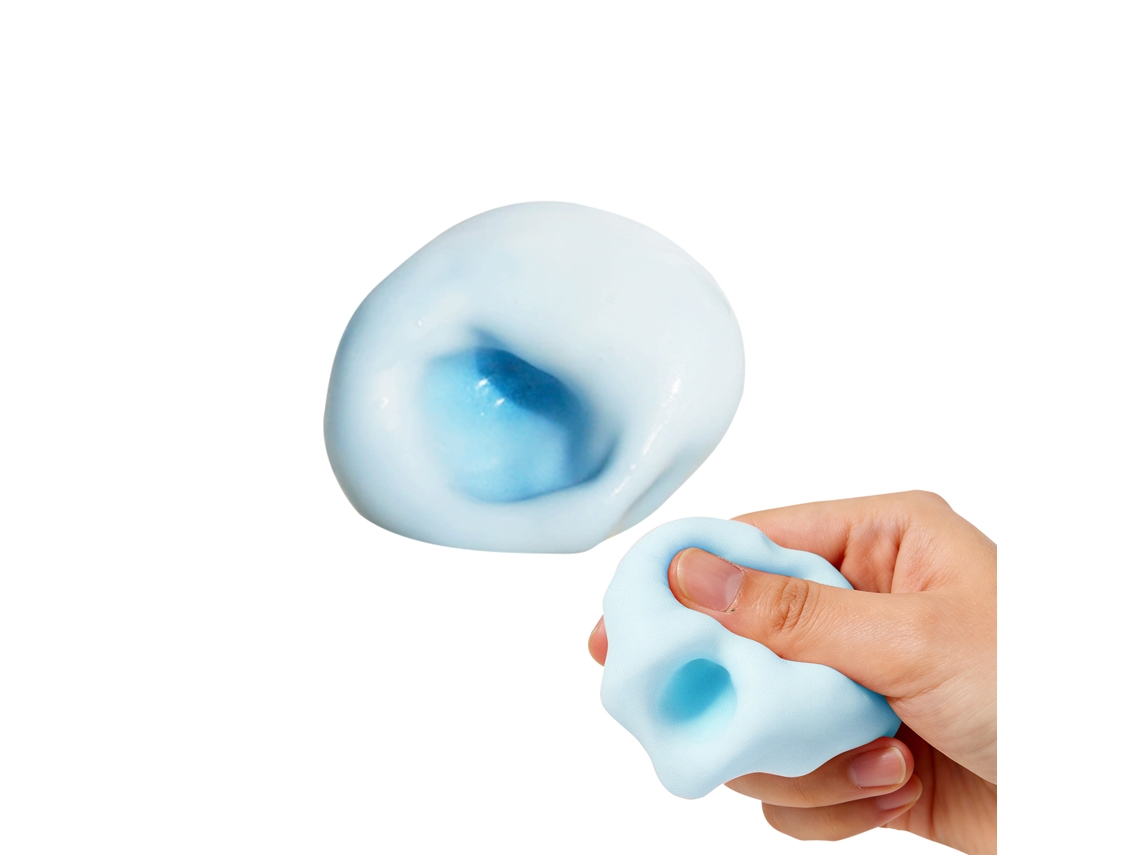 Pelota antiestrés azul claro