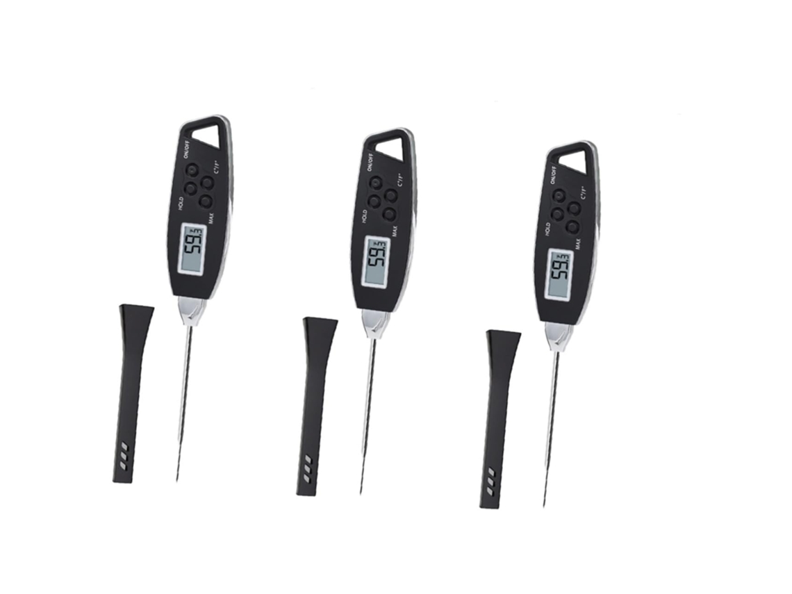 Termómetro digital de 3 piezas para barbacoa, indicador de temperatura para carnes, termómetro digital de cocina Vayotoy