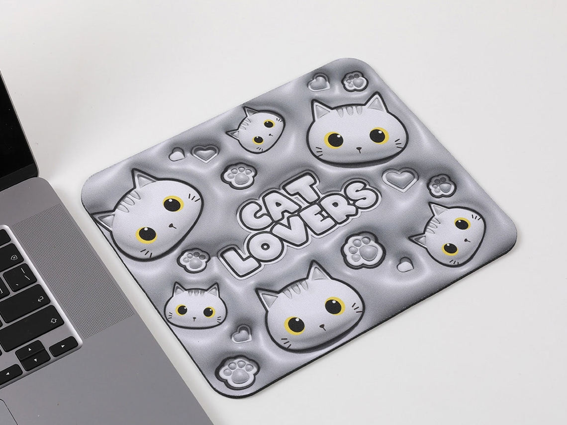 Alfombra de Ratón 3D I-TOTAL Gato Xl2552D