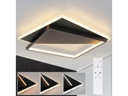 Zmh Lámpara De Techo Led Cuadrada Moderna Con Control Remoto Y Cambio De Color