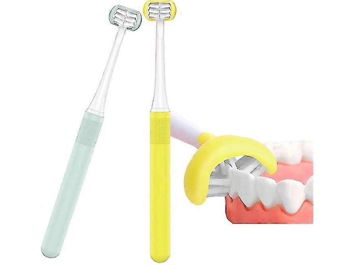 Escova De Dentes Para Autismo De 3 Lados Em Forma De U Para Crianças Cor Pesquisado 3pcs