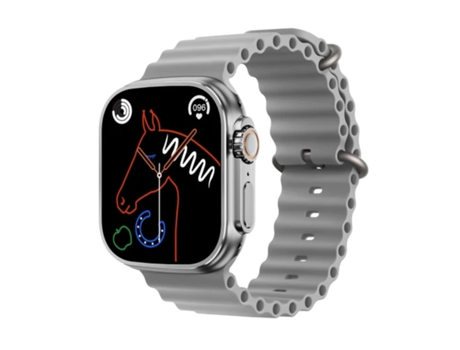 Smartwatch KLACK® S 8 Ultra Racing Modos Completo Universal Gris