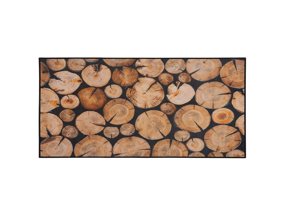 Alfombra de pelo corto BELIANI Kardere de Poliéster Marrón 80x150