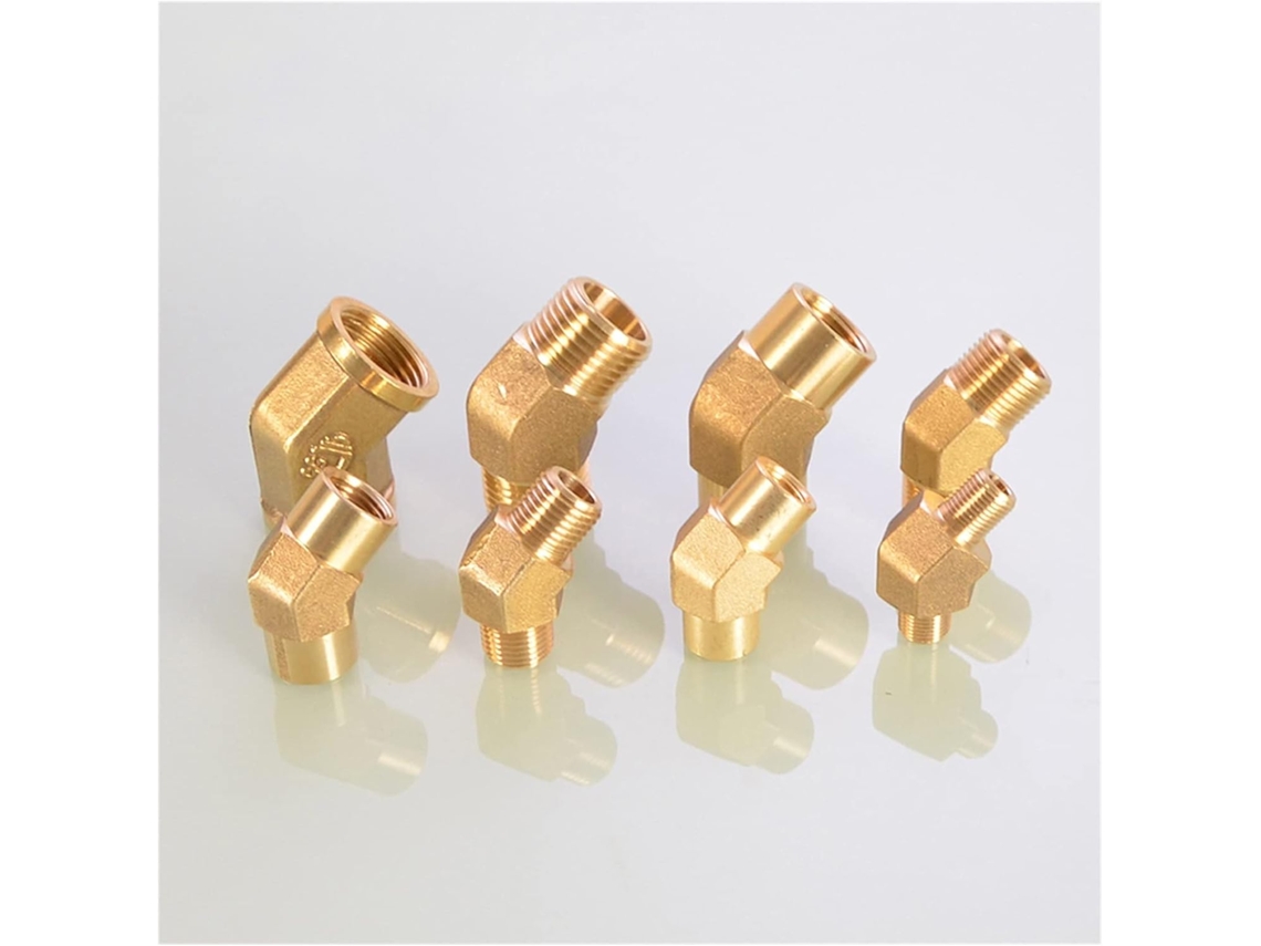 Adaptador De Conexión Manguera Latón 45 Grados Hembra/macho 1/8" A Latón Bspp Latón