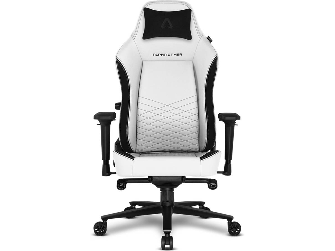 Silla Gaming Alegra PU Leather Blanco V2