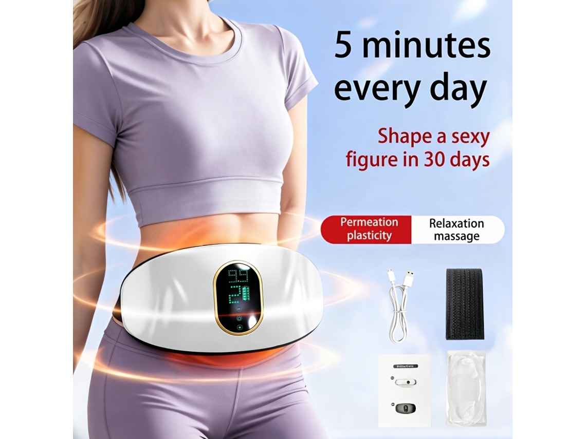 Masajeador Multifuncional Y Portátil Para Abdomen Y Piernas. Solo 5 Minutos Al Día: El Compañero Ideal Para Mujeres En El Posparto. Compacto