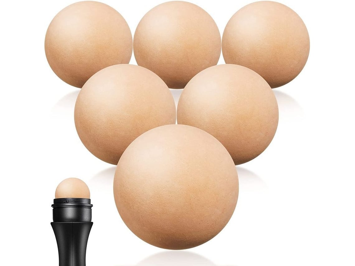 6 Rodillos De Piedra Volcánica Absorbentes De Grasa, Herramientas Portátiles Y Reutilizables Para El Cuidado Facial.