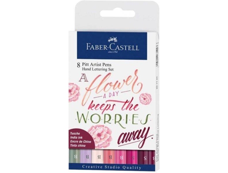 Marcador de diseño FABER-CASTELL Hand Lettering Set (Multicolor - 8 Tabletas)