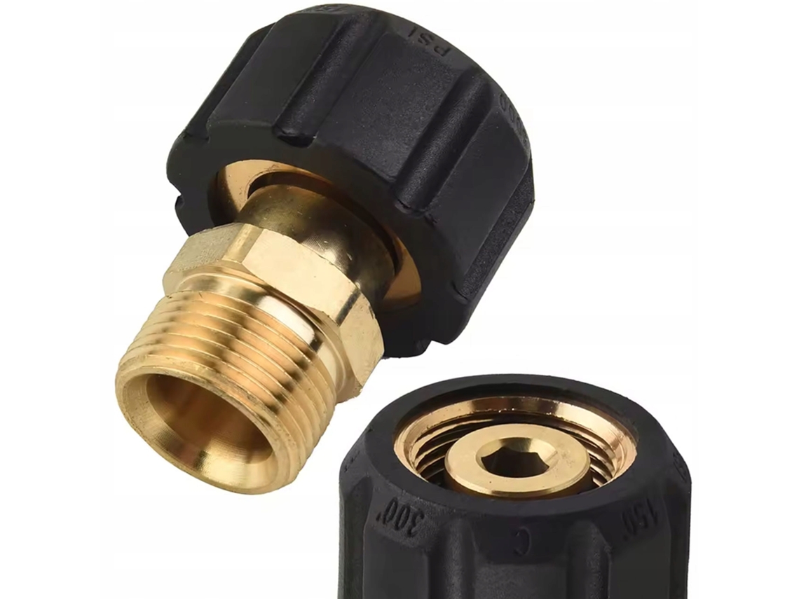 Adaptador Reductor M22-3/8'' Externo – Latón De Alta Calidad | Compatible Con Hidrolimpiadoras Karcher Hd/hds