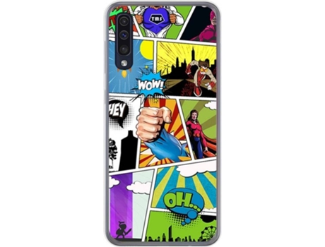 Carcasa Samsung Galaxy A50 / A50s TUMUNDOSMARTPHONE Comic Multicolor