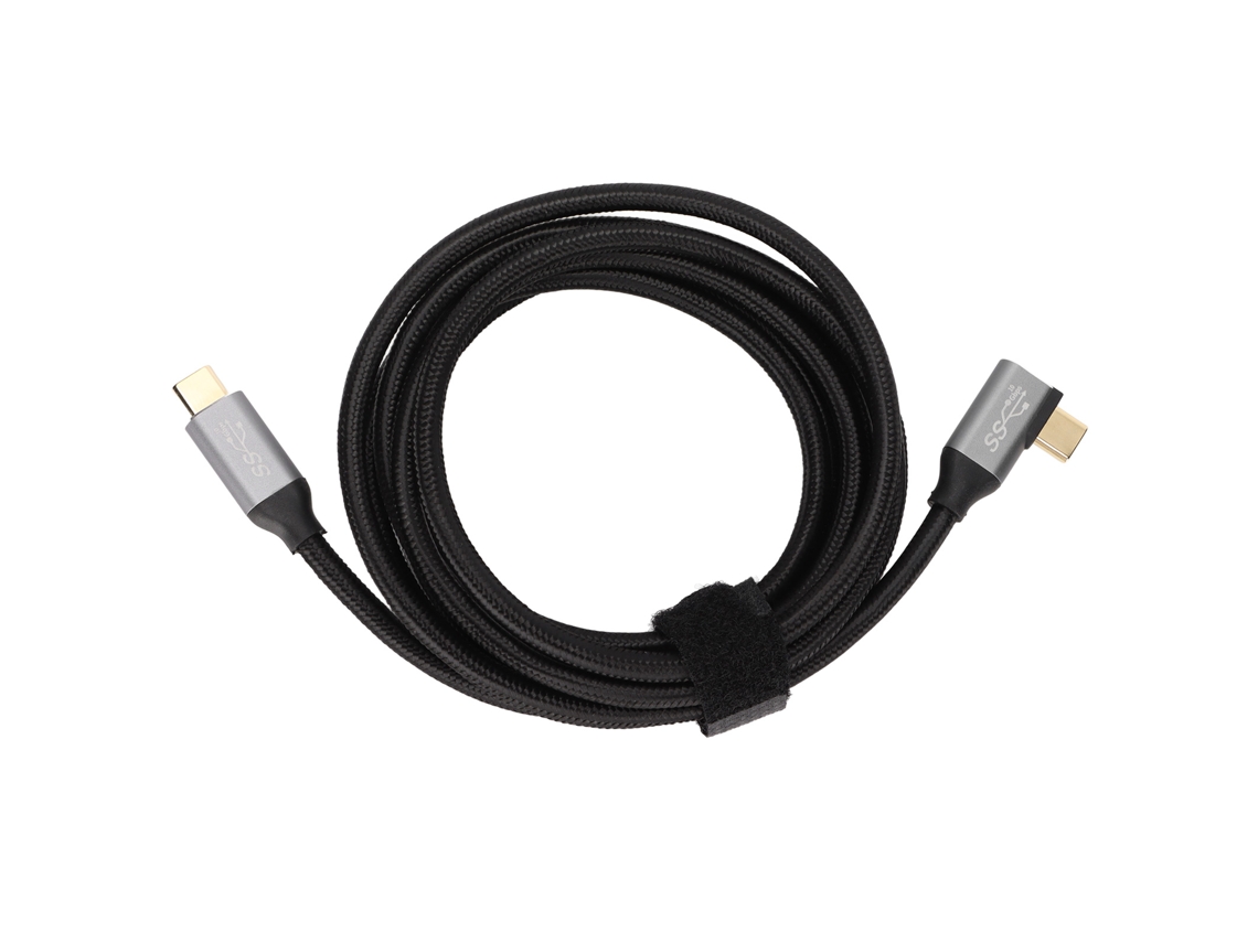Cabo Usb C Pd 100w 5a Ângulo Retto 2m 4k Carregamento Rápido Para Celulares Huawei Tablets
