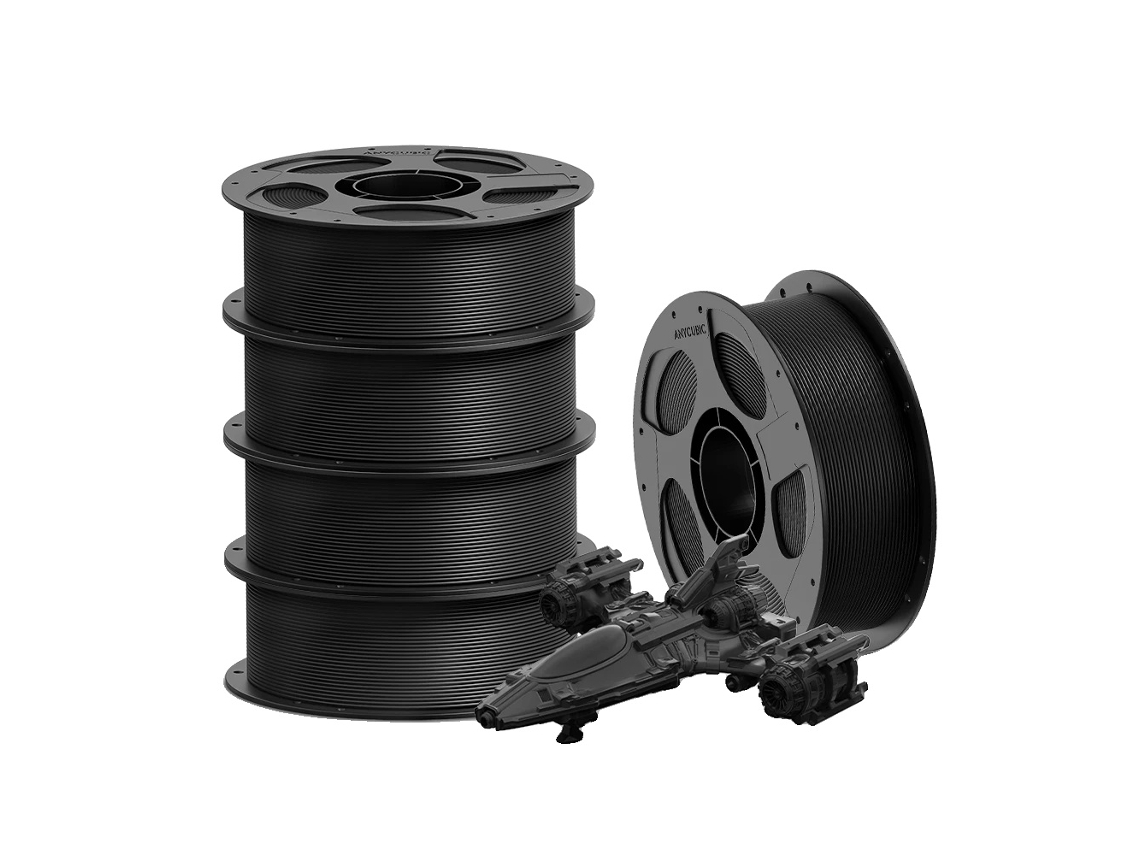 Filamento para impresora 3D, 1,75 mm de diámetro, PETG duradero, 5 kg, color negro, OEM