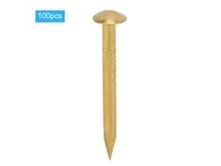 Manualidades a tu alcance, alfileres decorativos de cabeza redonda con acabado de latón para proyectos de bricolaje, fáciles de arreglar y perfectos.