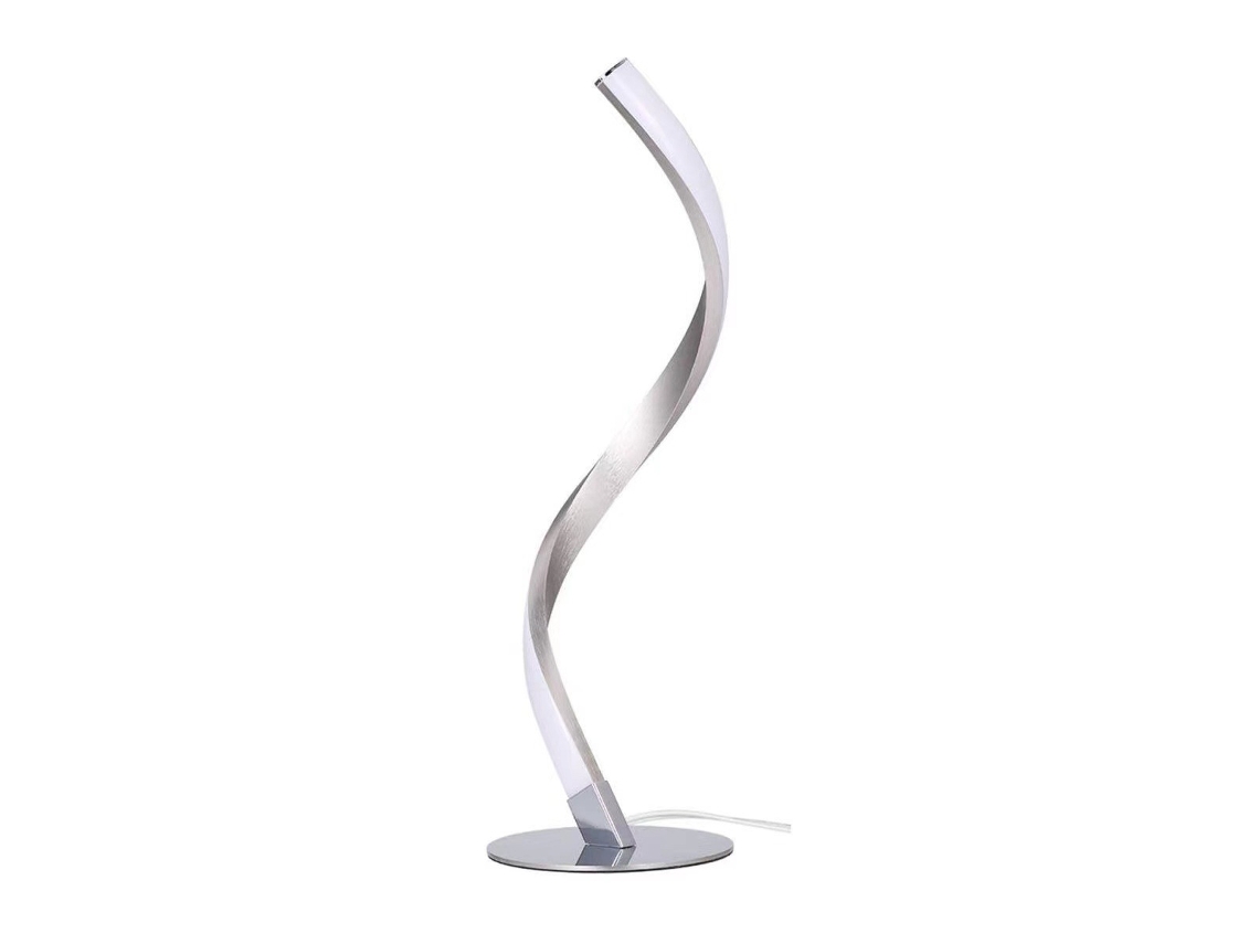 Lâmpada De Cabeceira Led Em Espiral Em Forma De S, Alimentada Por Usb, Inspirada No Luxo — Iluminação Ajustável.