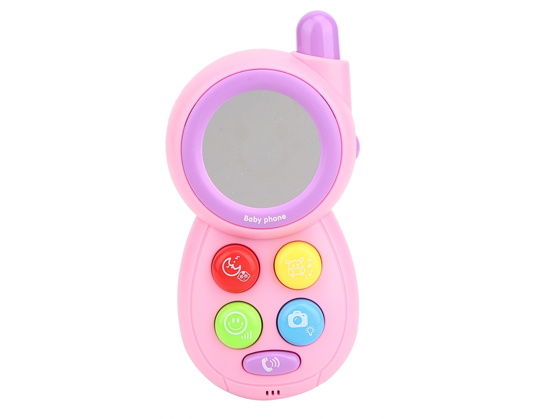 Teléfono Musical Educativo Multifuncional Rosa Para Niños