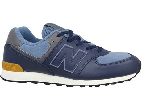 Zapatillas Deportivas NEW BALANCE 574 Para Niños (Azul Mariño - Material Sintético, Tejido -35,5)