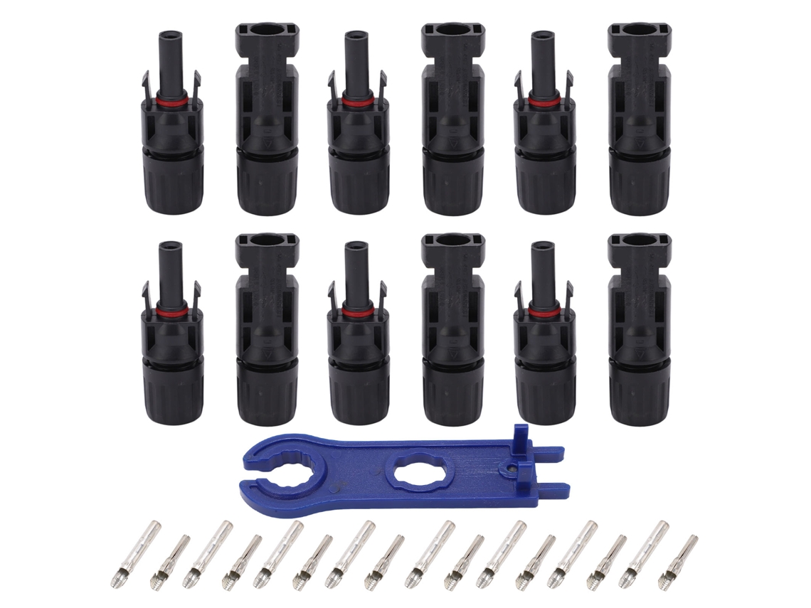 2026velora-kit De Conectores Fotovoltaicos 12pcs Ip67 1000v 30a Macho Hembra Para Paneles Solares