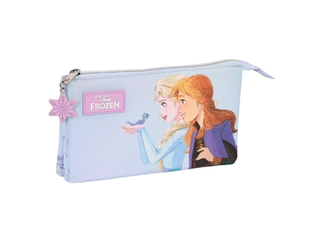 Portatodo Triple Frozen Believe Lila 22 x 12 x 3 cm