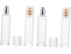 4 Frascos De Perfume Vacíos Para Viajes, Pulverizadores De Almacenamiento Transparentes Portátiles.