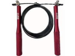 Cuerda para saltar profesional de aluminio BSFIT. Salta hacia la excelencia con accesorios para salto y mayor velocidad. Ideal para boxeo (aluminio rojo).