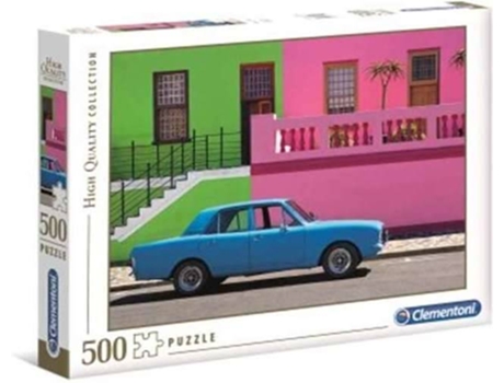 Puzzle CLEMENTONI Coche Azul (500 Piezas - Edad mínima: 3 años)
