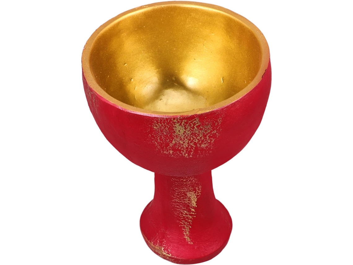 Té, En Pp, Cáliz Sagrado En Resina Decorativa Para Altar