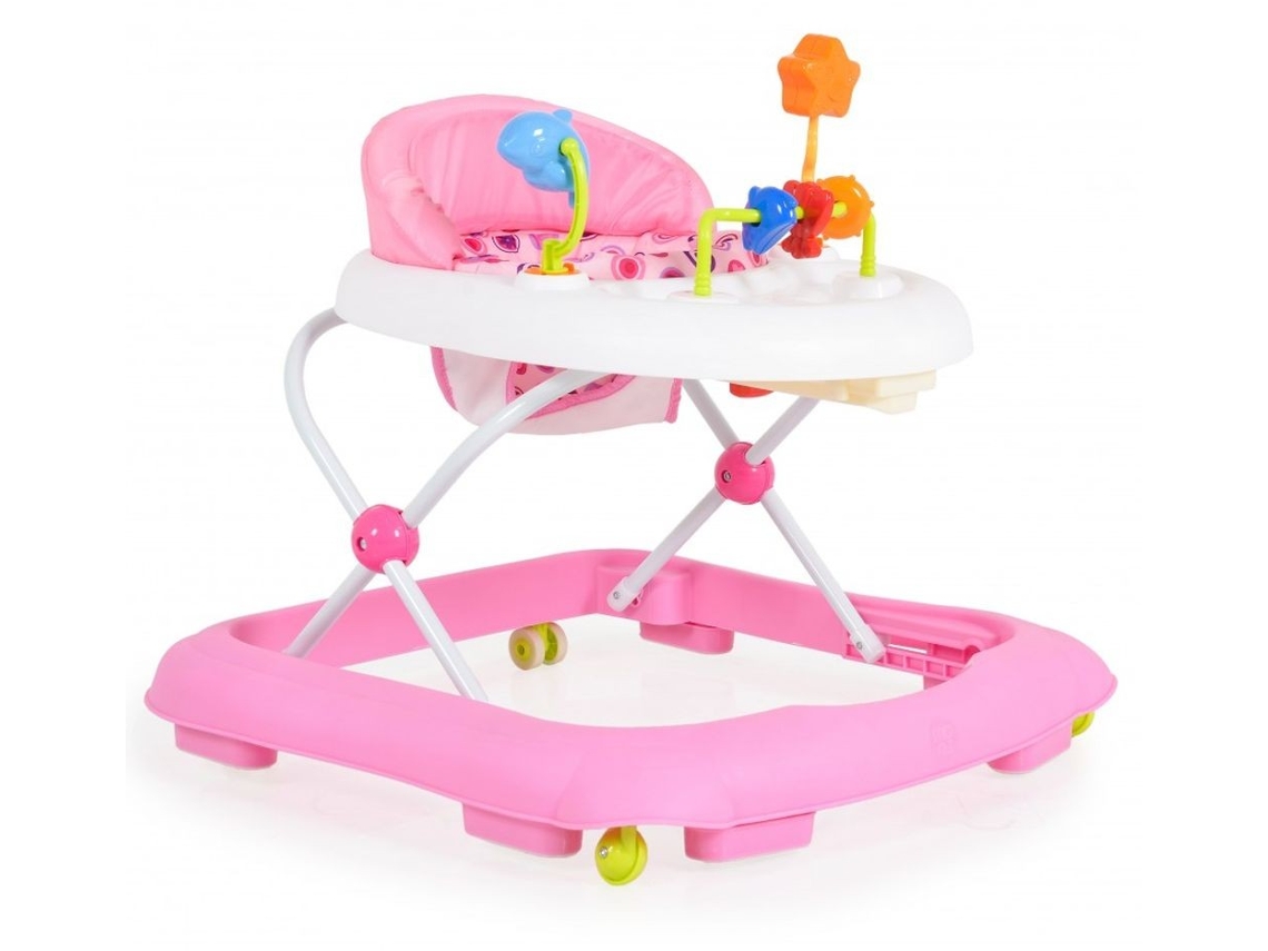 Andador con Bandeja de Juguetes EKO pink MONI