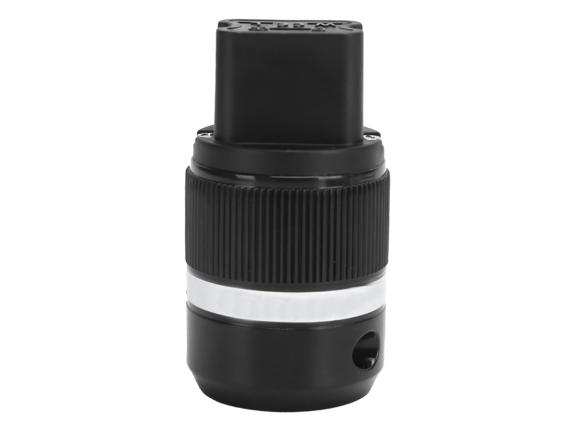 Conector De Audio Mono Hembra Iec F120r, Enchufe De Alimentación De Cobre Puro, 20 A, 6-17 Mm, Chapado En Platino Y Rodio.