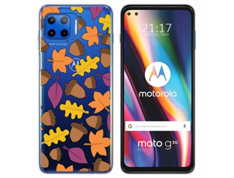 Carcasa Motorola Moto G 5G Plus TUMUNDOSMARTPHONE Dibujos Transparente Multicolor