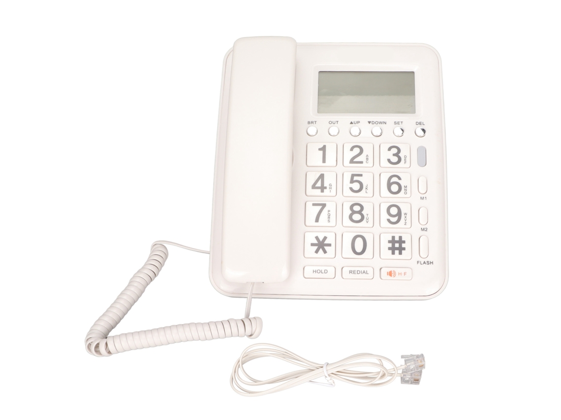 Teléfono Con Cable (botones Grandes Clásicos, Llamada Manos Libres)