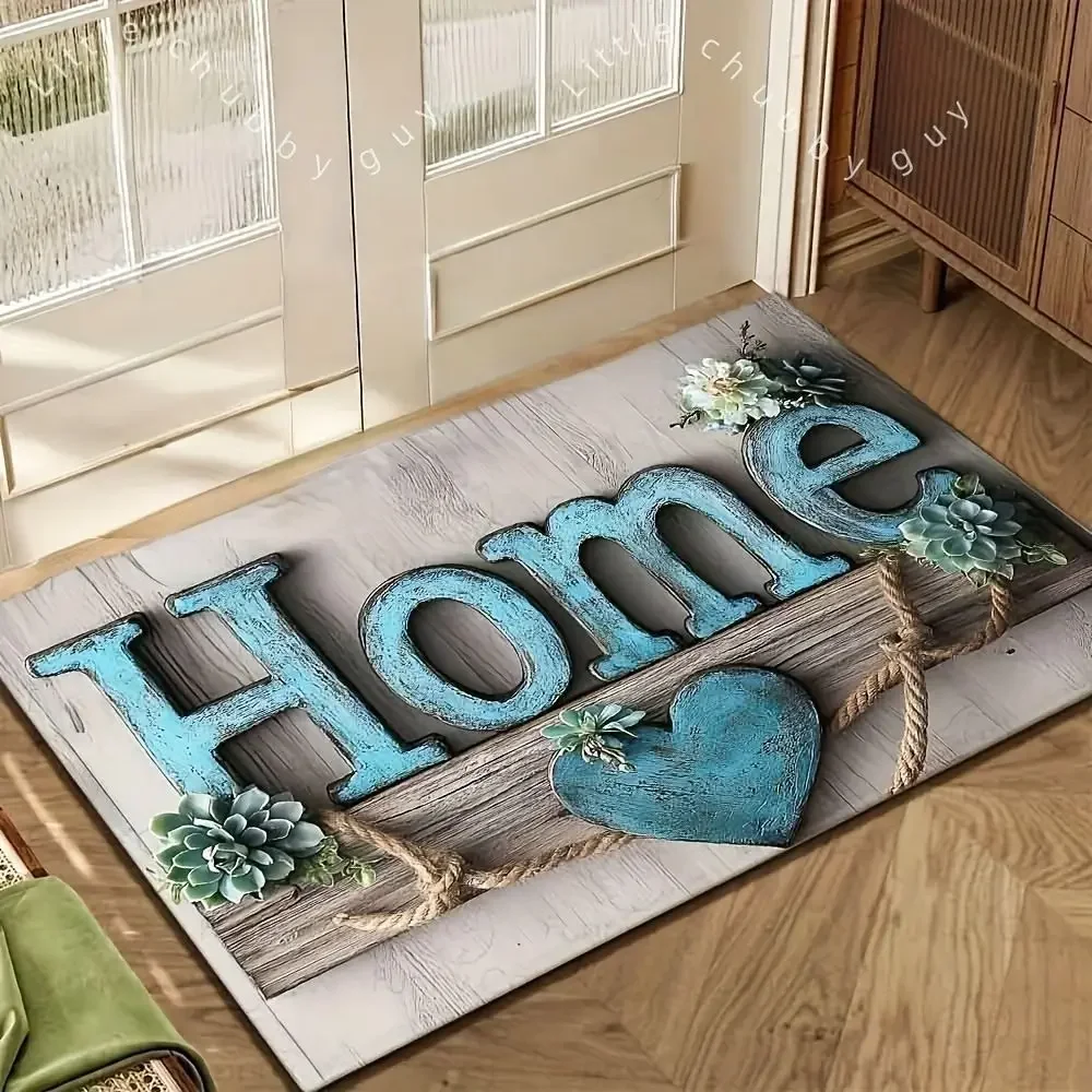 (estilo 2 50x80cm) Alfombra Absorbente De Baño, Suave Y Cómoda, Decoración Del Hogar.
