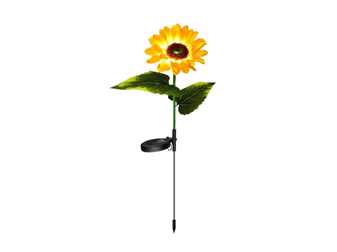 Rebe-luz De Girasol Solar Led Exterior Decorativa Para Jardín Villa Patio Paisaje Cesped Luz Blanca Cálida