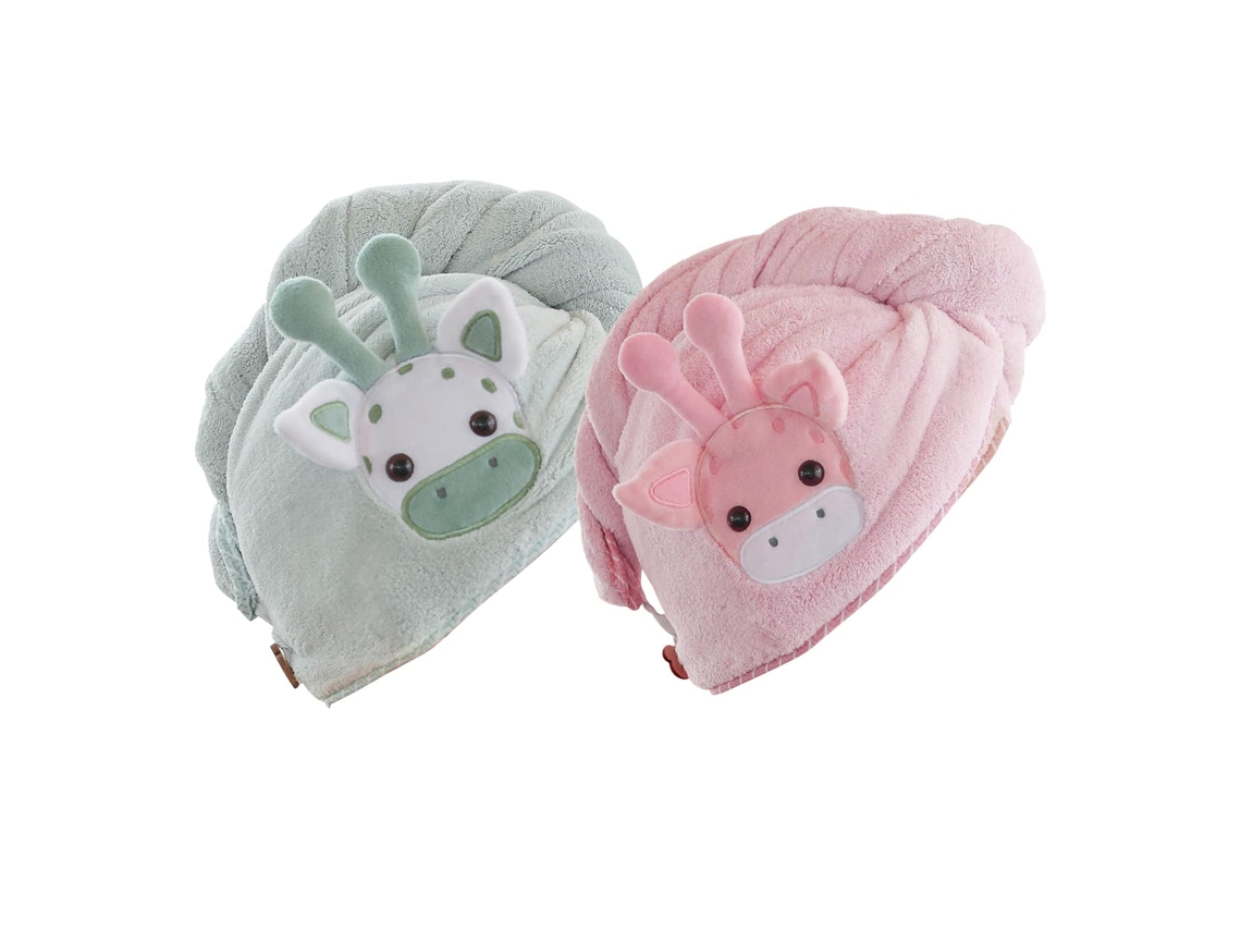 Gorro de secado rápido para mujer, súper absorbente, con cierre de botón.