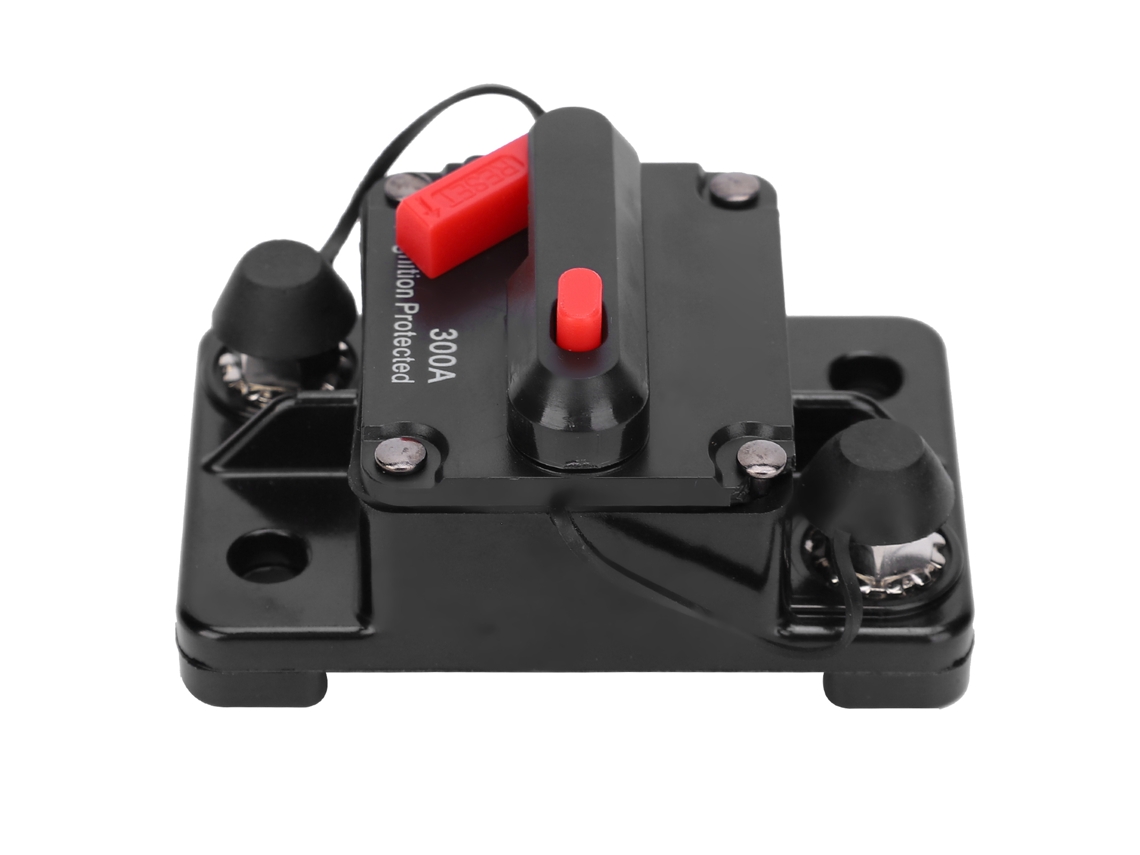 Porta Fusible Automático Resetable De Cobre Impermeable Interruptor De Circuito Dc12‑42v300a Rojo