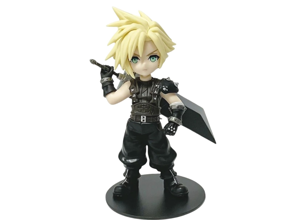 Estatua de Final Fantasy VII | Cloud Strife | 11-12 cm | PVC | Espada Buster | Advent Children | Sin caja