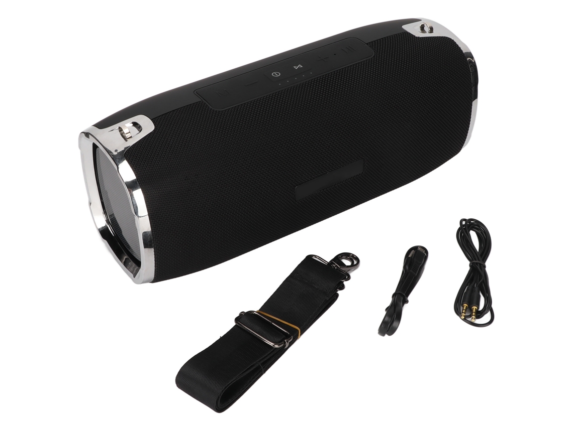 Altavoz Bluetooth (portátil Al Aire Libre Con Inserción De Tarjeta Fm) Subwoofer De Graves Potente Con Batería Integrada