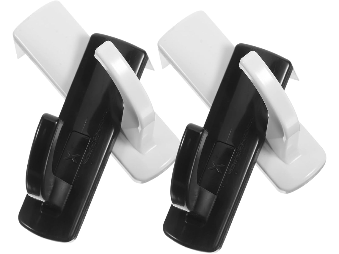 Soporte Autoadhesivo Para Casco De 8 Piezas, Blanco Y Negro, Almacenamiento Conveniente Para