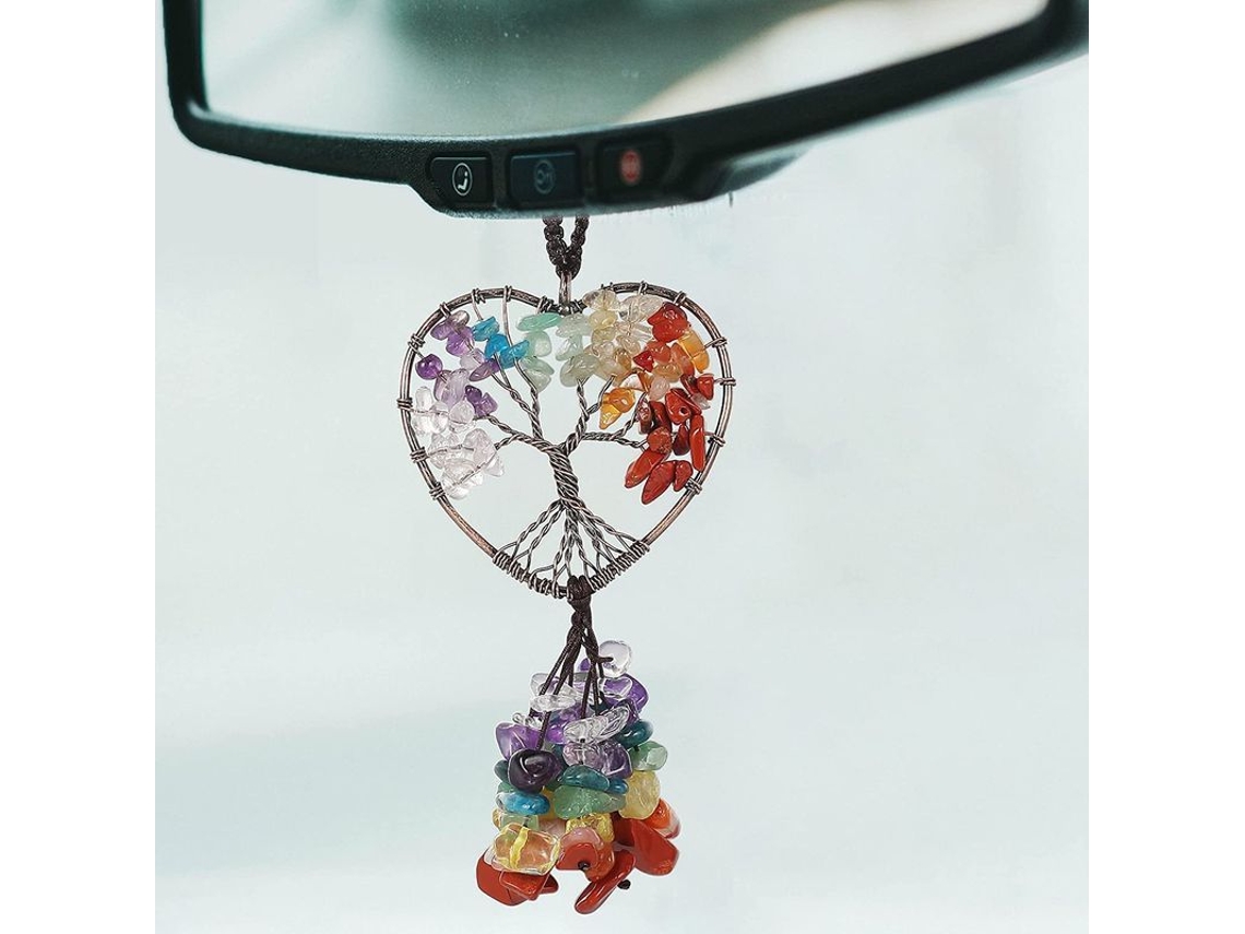 Adorno Colgante Piedras Chakras Decoración Hogar Cristal Espiritual Yoga Meditación Boho