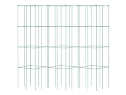 Juego de Jaulas Metálicas para Tomates y Plantas Trepadoras 37x37x100cm Tekmaquinas