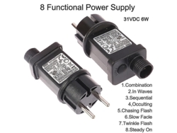 2026-adaptador De Interruptor Con Plug Eu Para Led 8 Funciones 6w Selv 220v Ac A 31v Dc Ip44