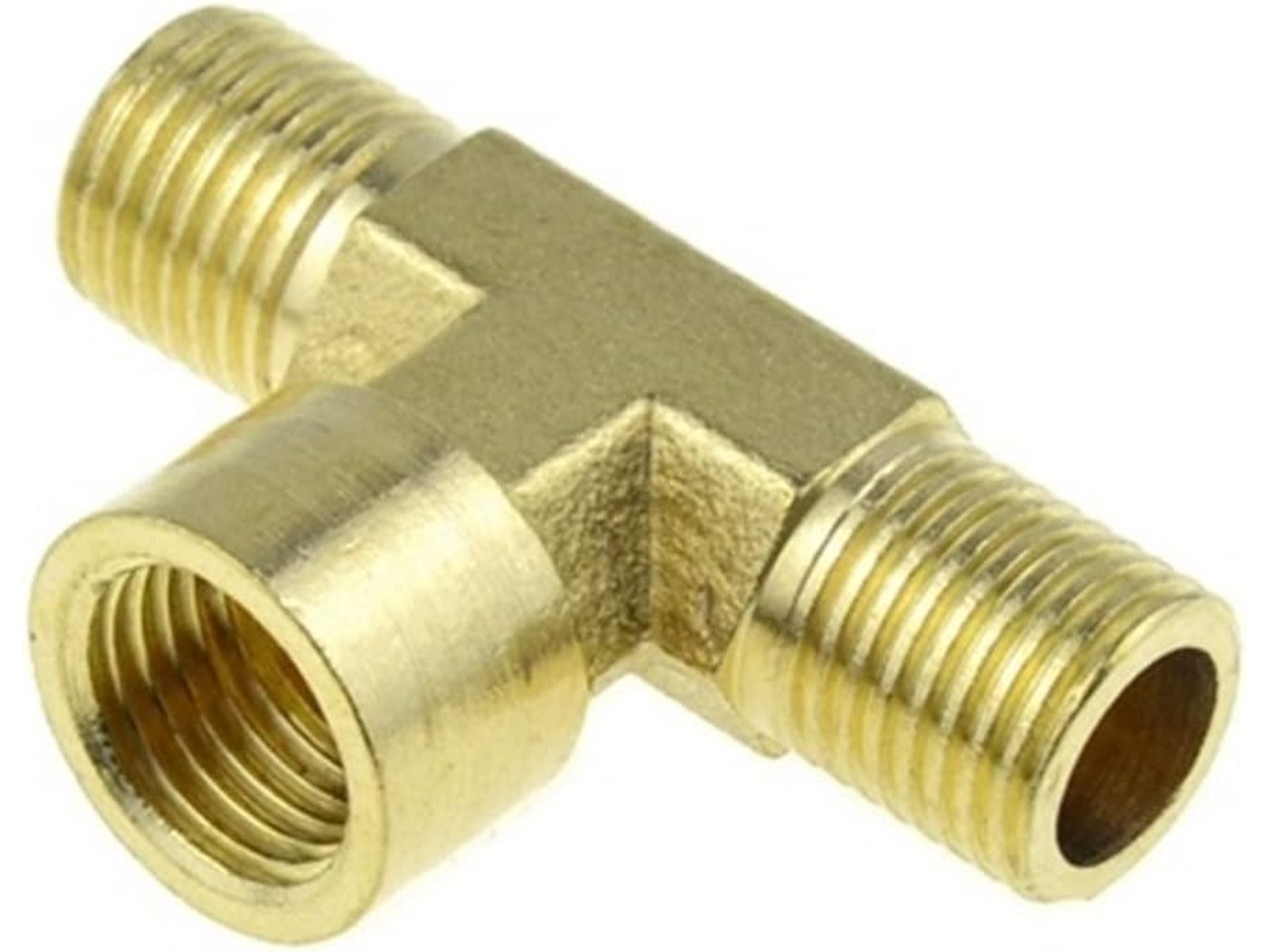 Adaptador De Conector Tubería Accesorio Latón Codo En T 2 Latón Latón